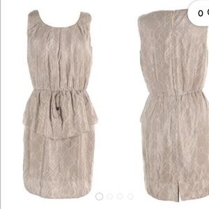 Vince Camuto grey peplum dress size 6